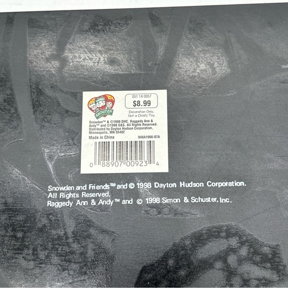 RARE! SNOWDEN & FRIENDS RAGGEDY ANN & ANDY 1998 "TOGETHER FOREVER" PICTURE NEW - Picture 4 of 6